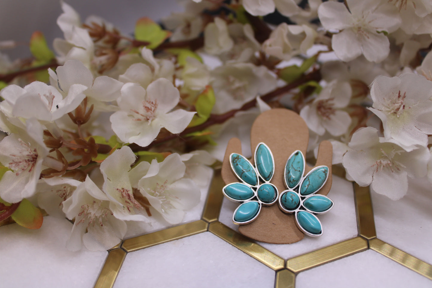 WINGED TURQUOISE EARRINGS