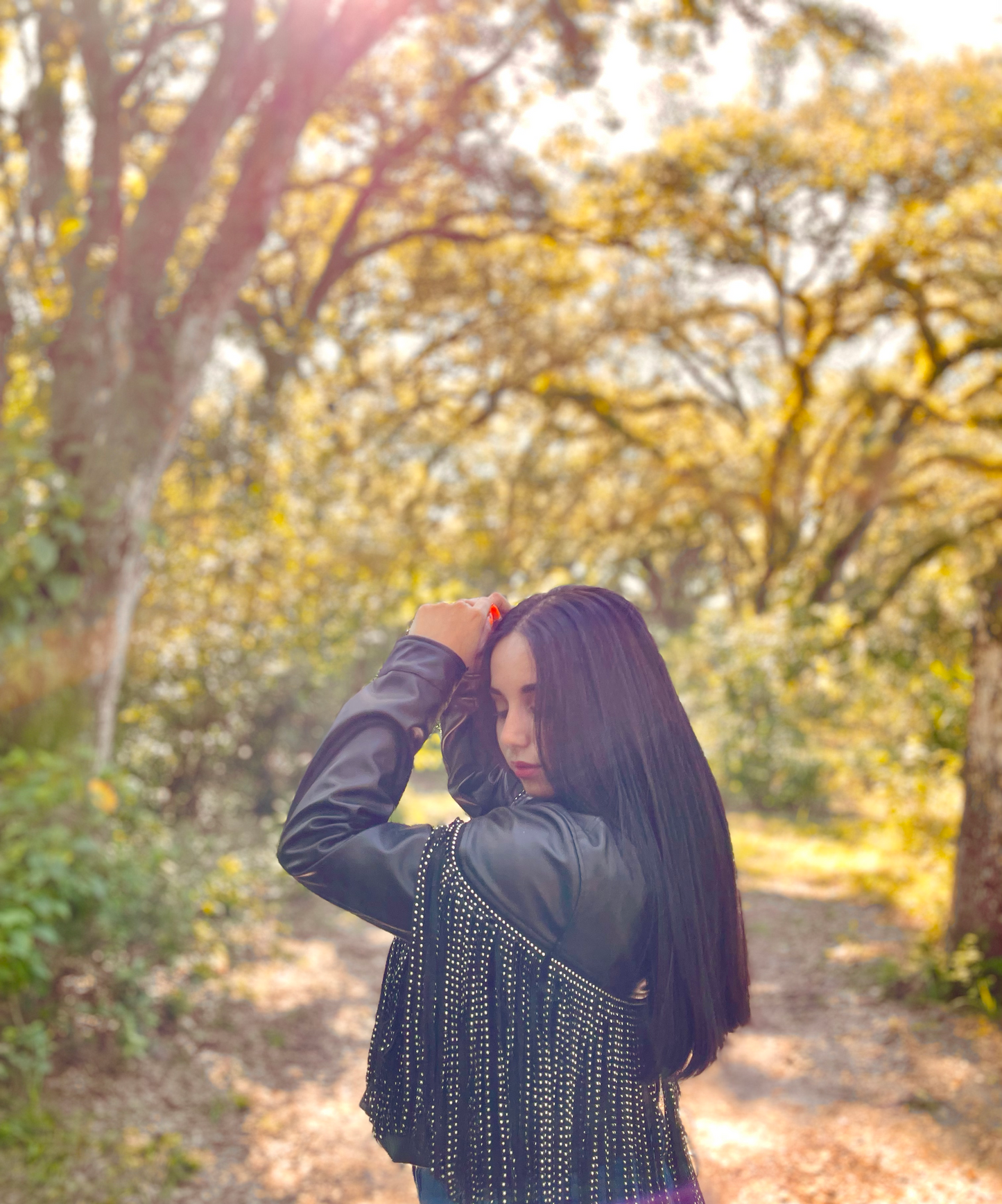 BLACK WIDOW FAUX LEATHER JACKET
