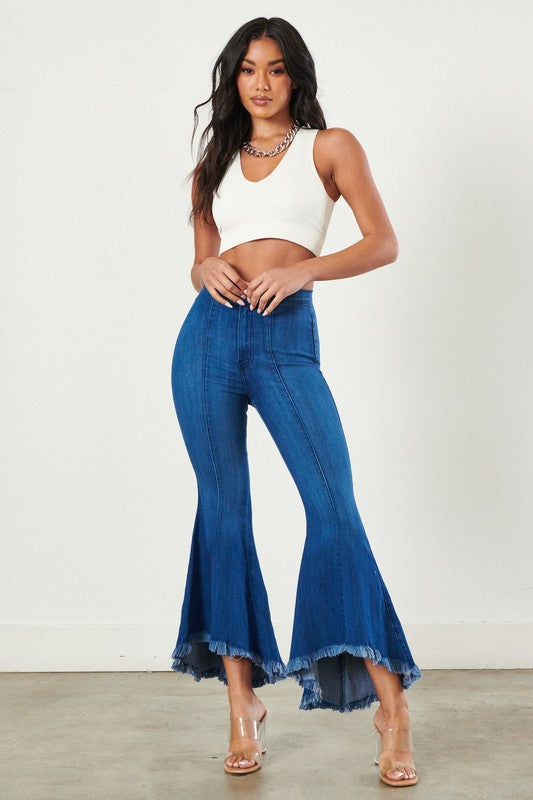 HIGH LOW FLARE BELL BOTTOMS