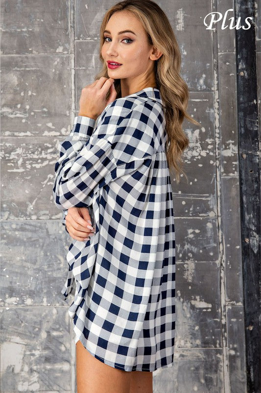 LEGENDARY "TARTAN" PLAID CURVY