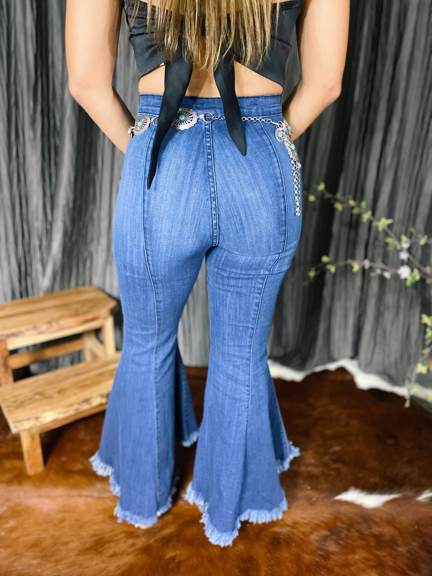 HIGH LOW FLARE BELL BOTTOMS