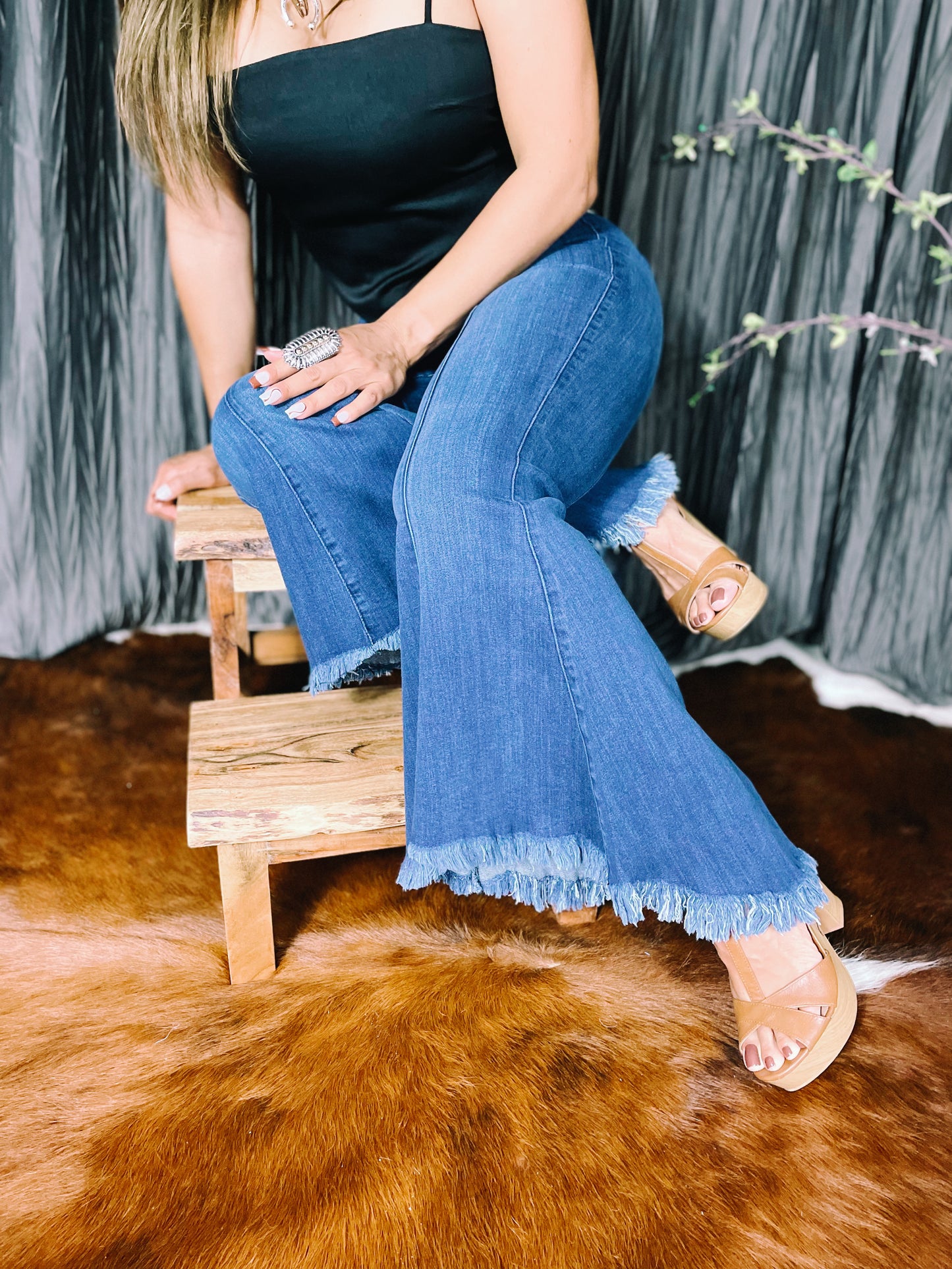 HIGH LOW FLARE BELL BOTTOMS