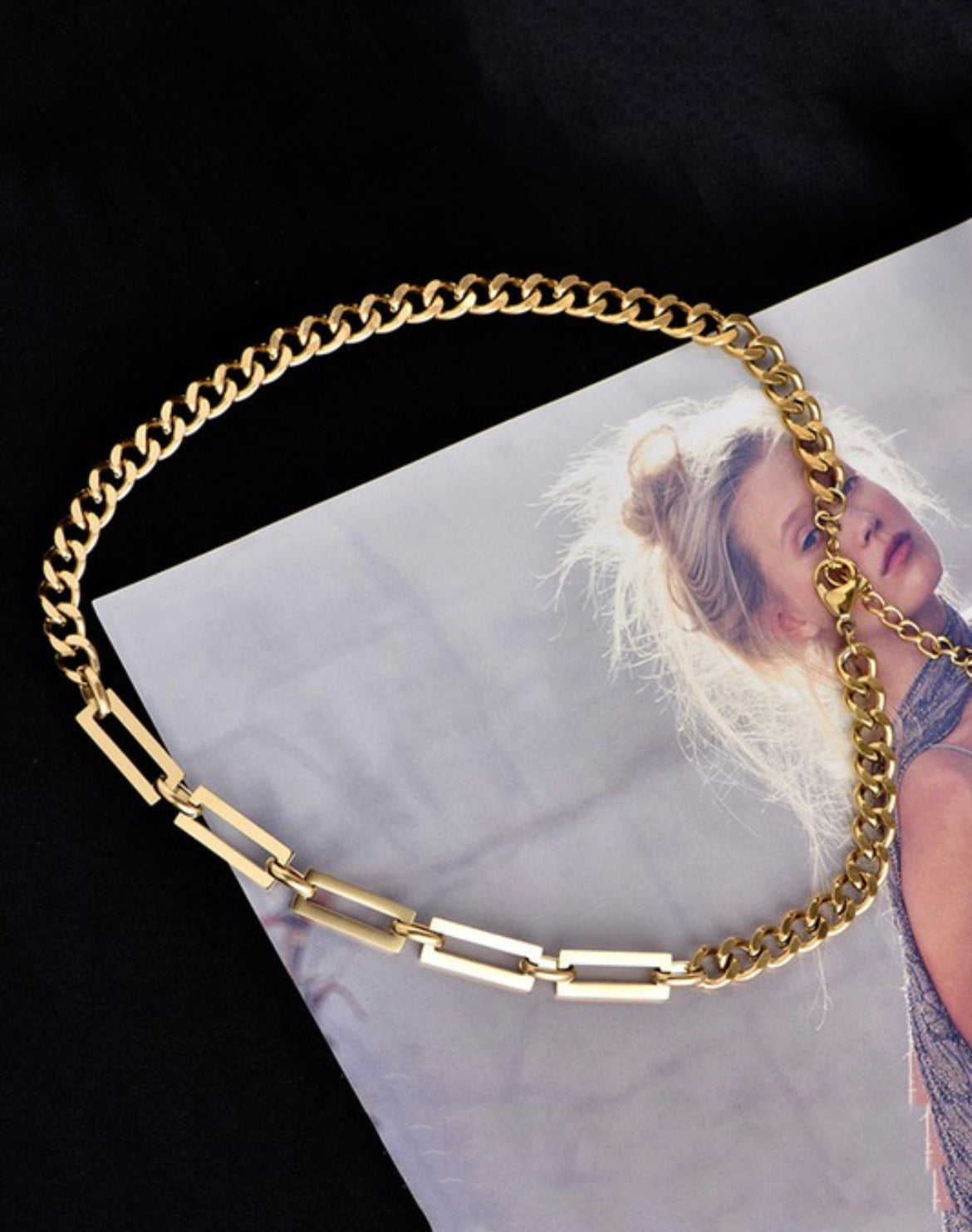 HALF & HALF LINK CHAIN