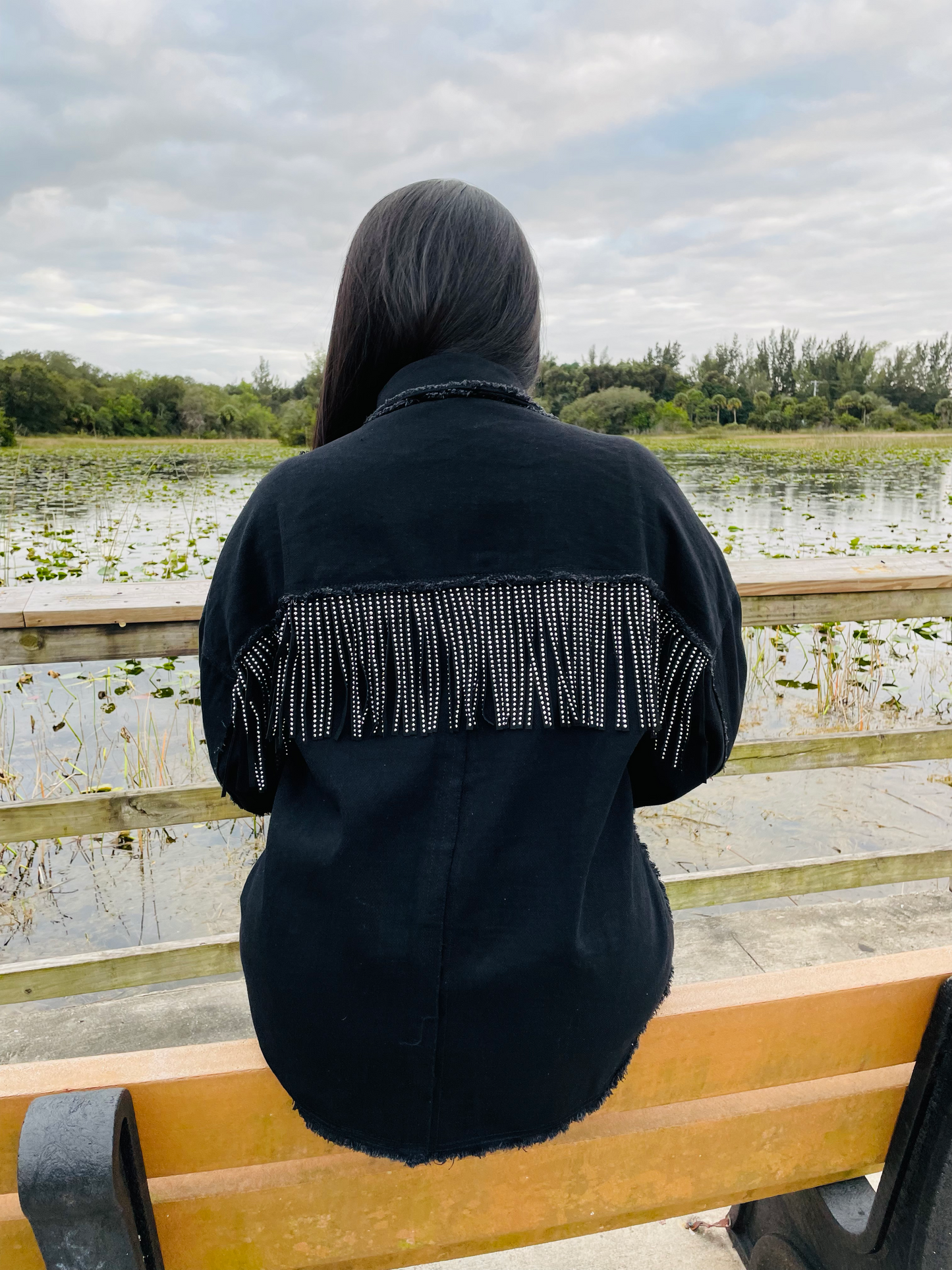 LIGHT IT UP FRINGE JACKET